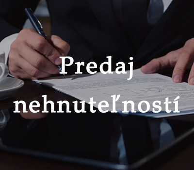 predaj nehnuteľnosti